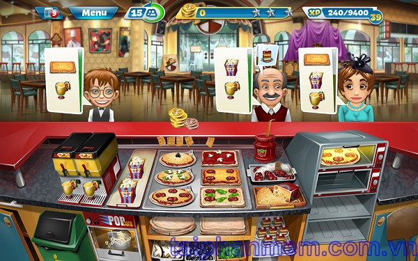 Cooking Fever cho Android Game quản lý nhà hàng